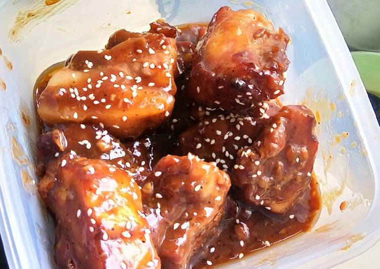 Recipe of Super Quick Homemade Garlic Marmite Honey Pork Belly