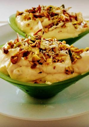 A picture of Mango Srikhand.
