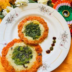 A picture of Tri Colour Pan Cake.