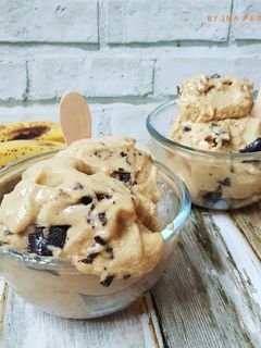 Foto resep Banana and peanut butter ice cream
