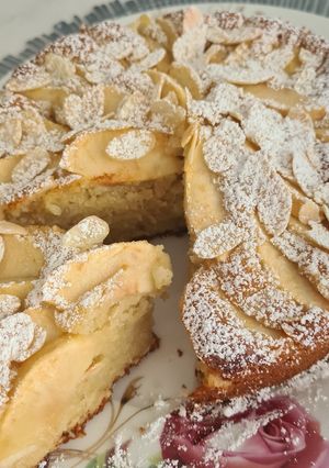 Une photo de Gâteau au yaourt et aux pommes