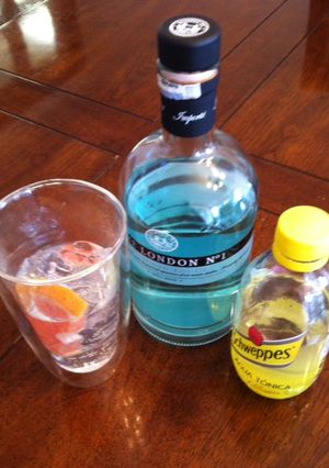 Una foto de Gin and tonic de toronja