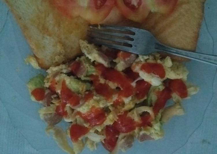 Resep Scrambled egg a la anak kos dengan rice cooker, Menggugah Selera