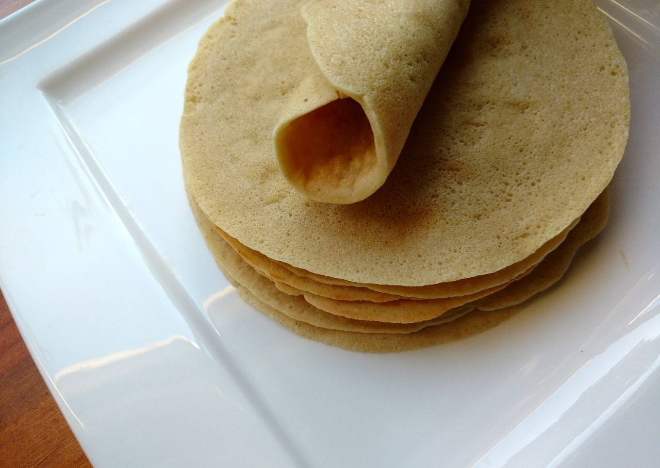 Crepes o panqueques sin gluten, sin huevos