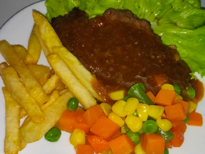 Langkah Gampang Membikin Resep 1️⃣0️⃣ Steak Daging Home Made yang Lezat Sekali Anti Ribet, Bikin Ngiler