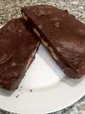 Bizcocho de chocolate y plátano