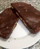 Bizcocho de chocolate y plátano