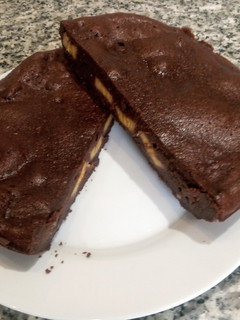 Una foto de Bizcocho de chocolate y plátano