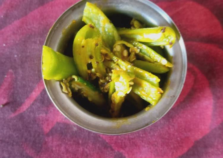 Easiest Way to Make Speedy Green chilli pickle