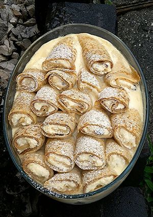 Bécsi túrós palacsinta recept fotója