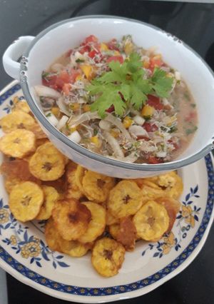 Una foto de Ceviche de Cangrejo Ecuatoriano /para personas fuera del país/