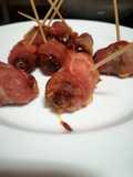 Tâmaras enroladas em Bacon