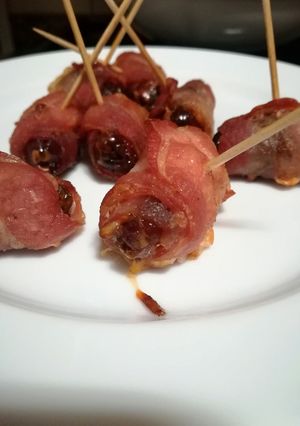 Foto de Tâmaras enroladas em Bacon