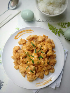Foto resep Ayam fillet saus telur asin