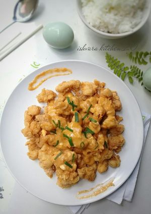Foto resep Ayam fillet crispy saus telur asin
