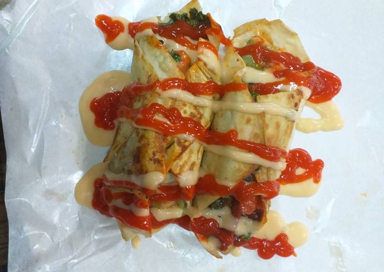 Cara Gampang Membuat Kebab dari kulit lumpia Anti Gagal