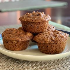 A picture of Whole-Wheat Walnut Raisin Muffins.