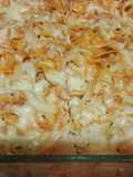 Fideos caseros con 4 quesos gratinados