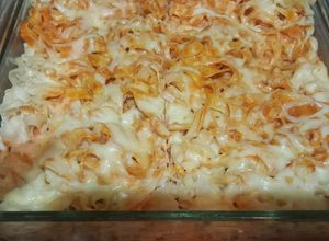 Foto principal de Fideos caseros con 4 quesos gratinados