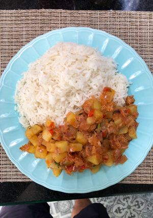 A picture of My Style 'Fake' Bacalao with Tuna.