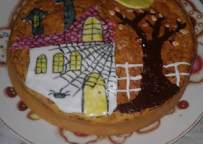 Modo semplice a Fai  Preferito Torta HALLOWEEN Zucca e Amaretti 🎃