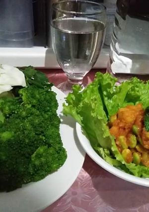 Foto resep 6. Brokoli Sambal Nanas Edamame