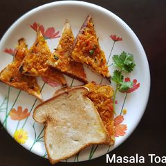A picture of Masala Toast (Bakery style).