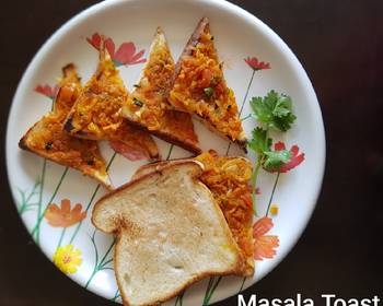 Fresh, Serving Recipe Masala Toast Bakery style Delicious Steady