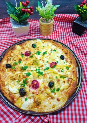 صورة لوصفة بيتزا ميكسر وسميد🍕🍕🍕