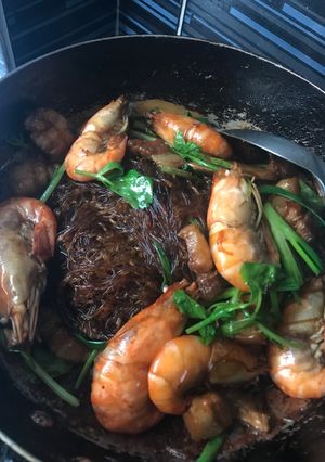 รูปของ กุ้งอบวุ้นเส้นรสเด็ด เส้นเหนียวนุ่ม