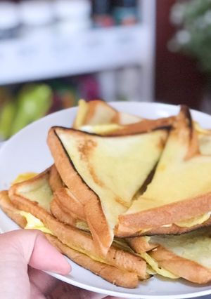 Foto resep Roti Panggang Telur Kornet