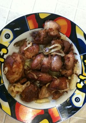 Una foto de Masitas de cerdo fritas a la criolla