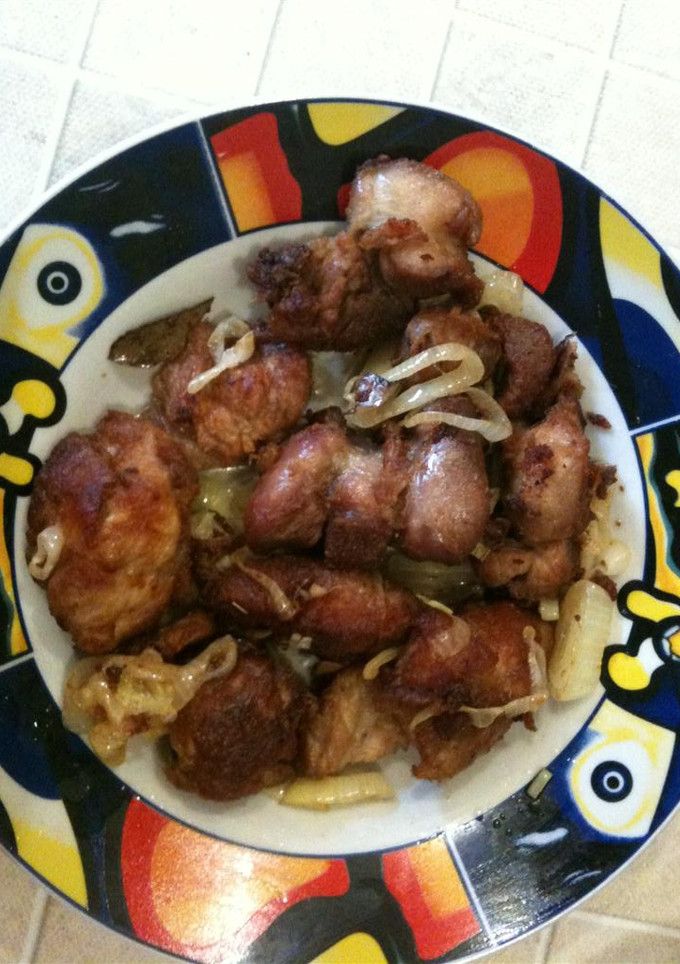 Una foto de Masitas de cerdo fritas a la criolla