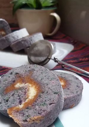 Foto resep Bolu Gulung Ekonomis Ubi Ungu Tanpa Penambahan Lemak