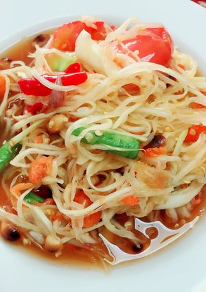 Foto resep Salad pepaya muda (som tum)