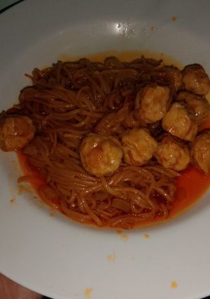Foto resep Spageti bakso