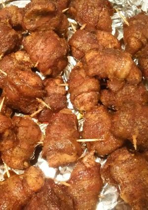 A picture of Sweet & Spicy Chicken bites.