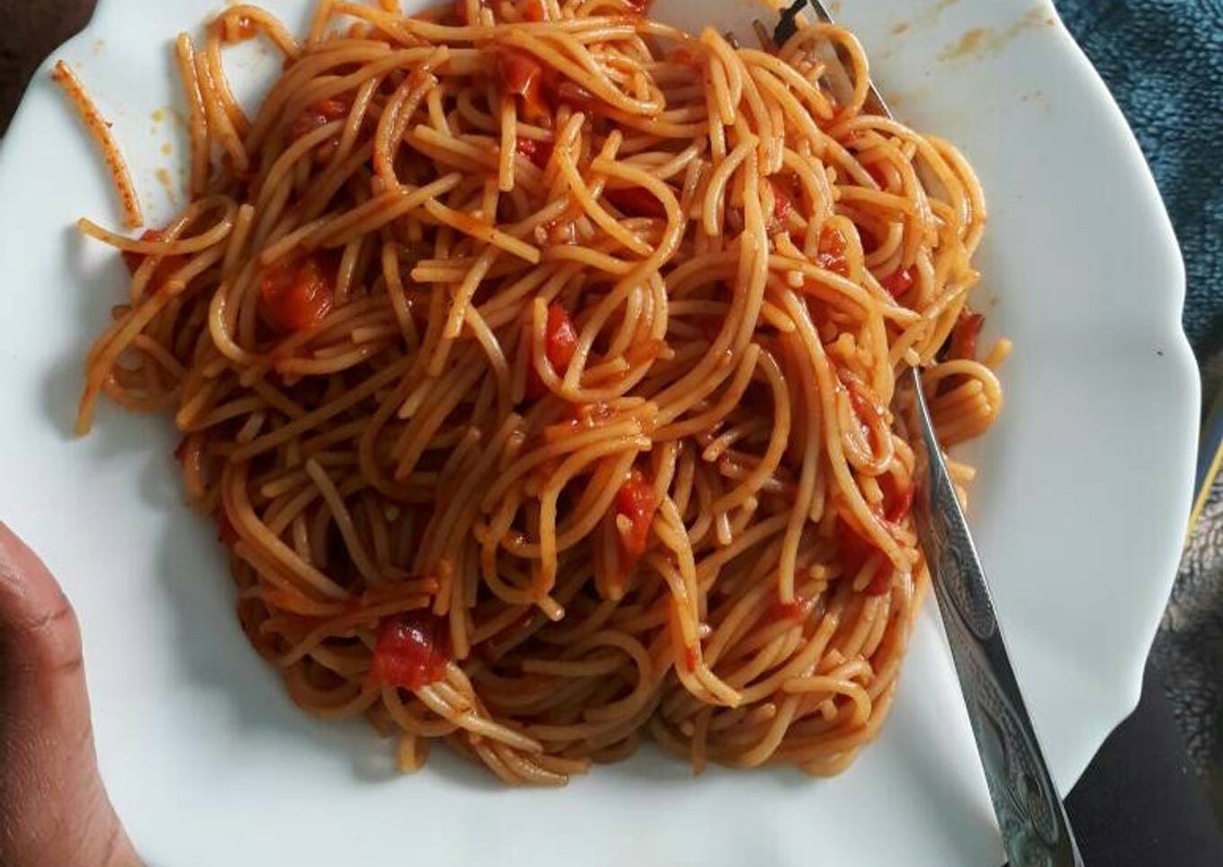 Fried spaghetti