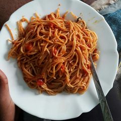 A picture of Fried spaghetti.