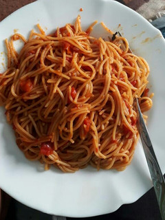 A picture of Fried spaghetti.