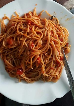 A picture of Fried spaghetti.