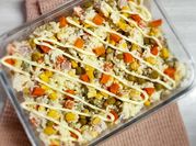 Una foto de arroz primavera facil