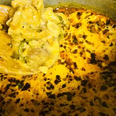 A picture of Saffron mutton korma.