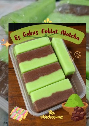 Foto resep Es Gabus Cokelat Matcha