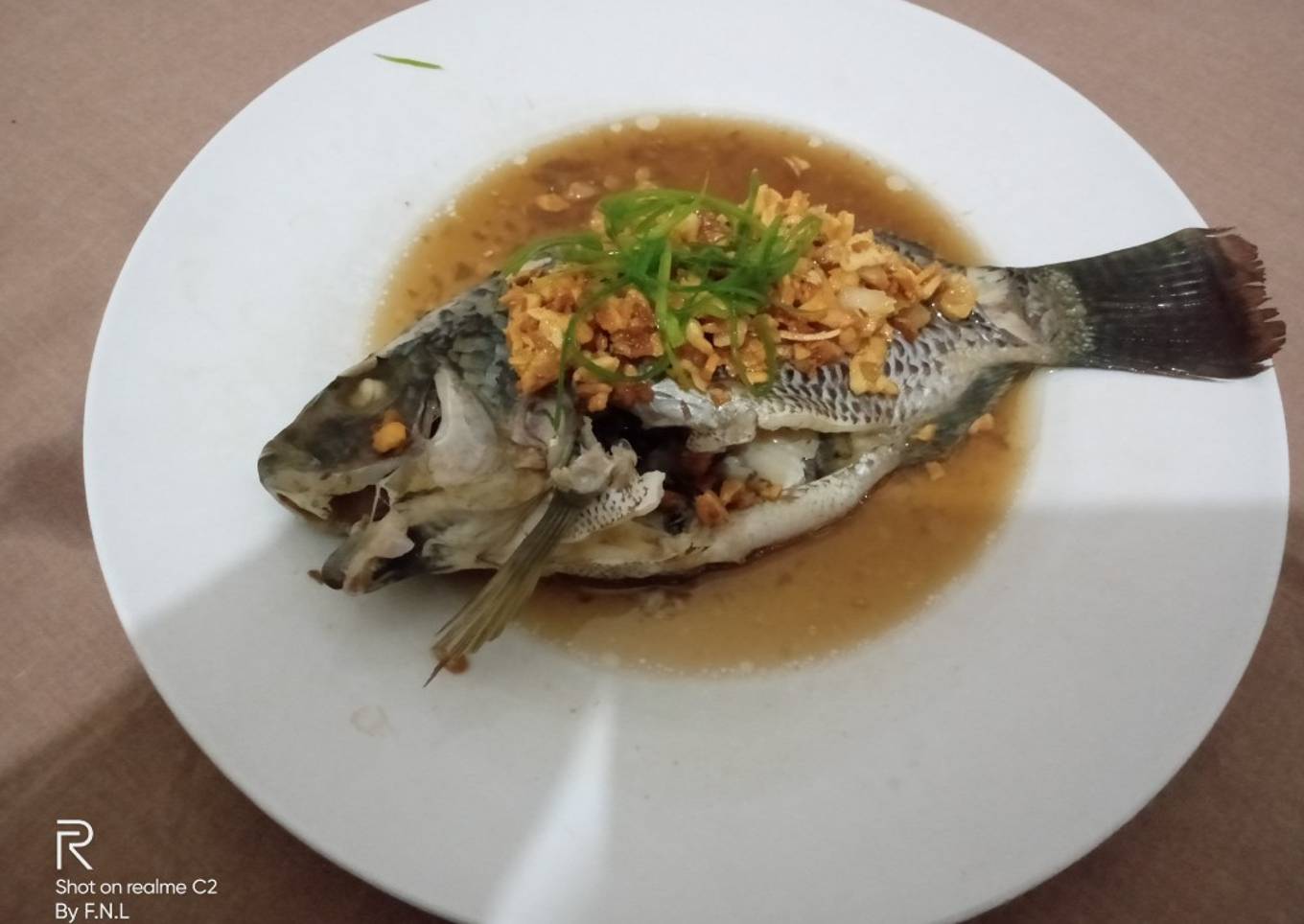 Steam ikan nila ala Chinese food