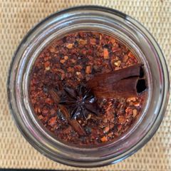 Homemade authentic chilli oil A picture of Homemade authentic chilli oil.