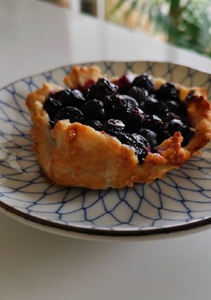 A picture of Blueberry galettes.