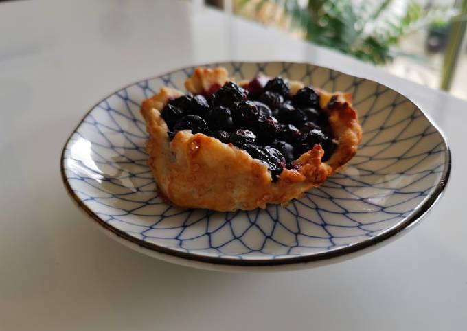 Blueberry galettes