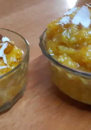 A picture of Kaddu Ka Halwa(Pumpkin).