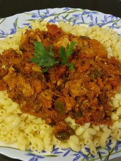صورة لوصفة مكرونة بالتونة 🍝